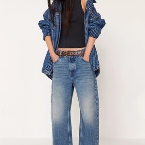 We The Free Blue Flare & Wide Leg Jeans